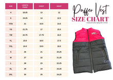 Load image into Gallery viewer, Basic Puffer Vest - Top Half customizable - read product notes - Ships in approx. 5 weeks
