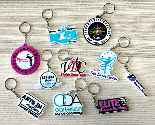 SALE - Custom Keychains - Read all info in listing - Minimum of 25- Your Logo!